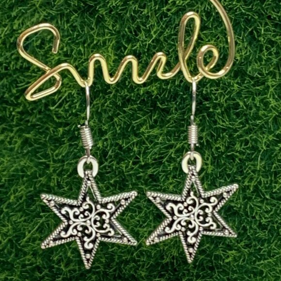 Celtic Earrings, Boho Earring, Star Earring, Gift Idea, Celtic Jewelry, Star - Picture 5 of 6